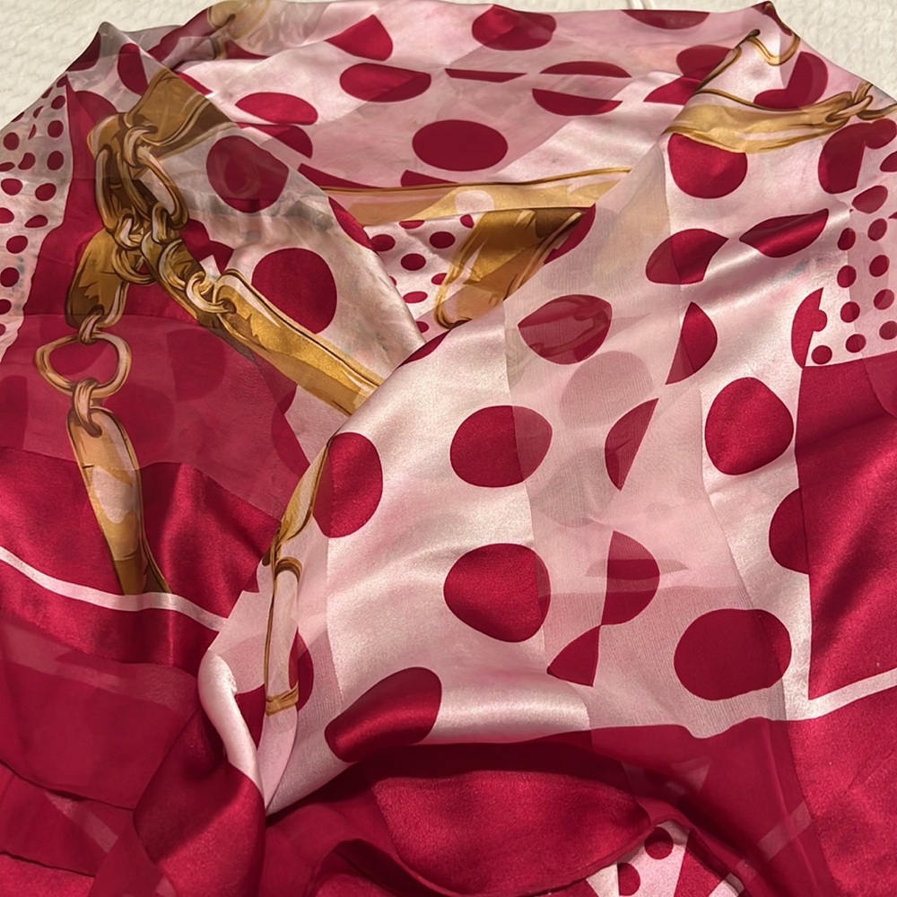 Christian Dior large shawl scarf silk - Picture 7 of 9